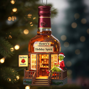 Holiday Spirit Bar Christmas Ornament, Personalized Gifts For Drinkers 02qhqn250825