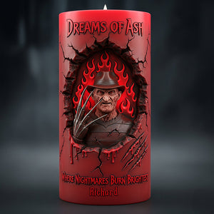 Branding From Classic Slashers LED Candle - Personalized Gifts For Horror Fans 04qhqn060925