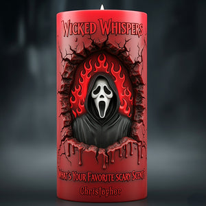 Branding From Classic Slashers LED Candle - Personalized Gifts For Horror Fans 04qhqn060925