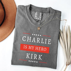 Patriotic Tribute Shirt – Charlie Kirk Is My Hero 04acqn110925