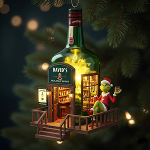 Holiday Spirit Bar Christmas Ornament, Personalized Gifts For Drinkers 02qhqn250825