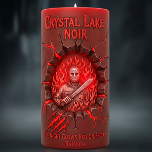 Branding From Classic Slashers LED Candle - Personalized Gifts For Horror Fans 04qhqn060925