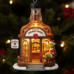 Holiday Spirit Bar Christmas Ornament, Personalized Gifts For Drinkers 02qhqn250825
