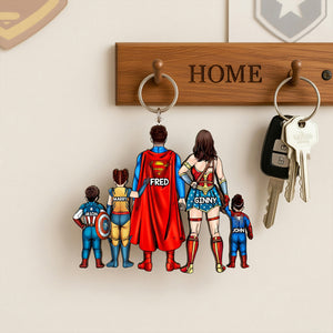 Personalized Gifts For Family Keychain 041qhhu060325pa