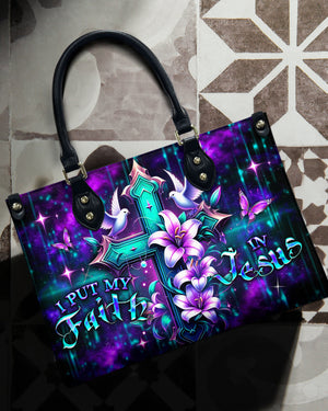 I Put My Faith In Jesus Leather Bag 02acxn160425