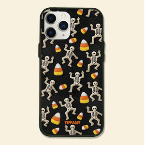 Slightly Subtle Halloween Skeleton Phone Case 05qhti230825