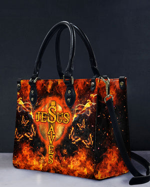 Jesus Saves Leather Bag 01acxn160425