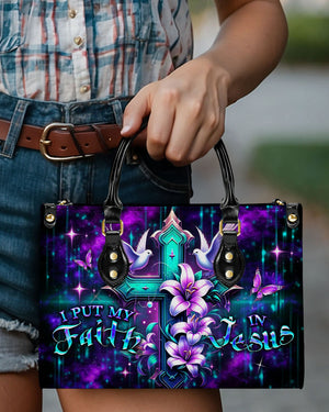 I Put My Faith In Jesus Leather Bag 02acxn160425