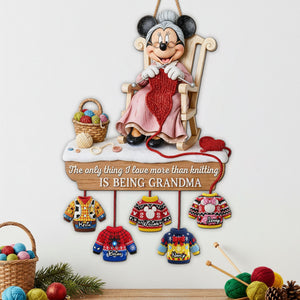 Sweater Grandkids Wood Sign - Personalized Gifts For Grandma Wood Sign 02QHTI141025