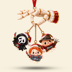Hanging Christmas Boo Ornament - Personalized Gifts For Horror Fans Christmas Ornament 01PATI280926