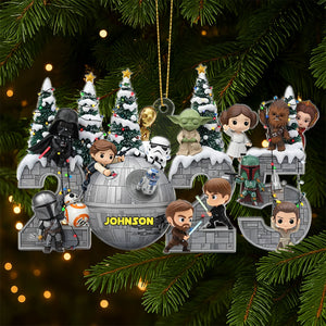 Merry Christmas From Galaxy Troop Ornament, Personalized Gifts For Galaxy Lovers 01qhti110925