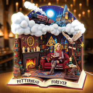 Dreamy Library Scene Acrylic Light Box Personalized Gifts For Book Lovers 01huti031125