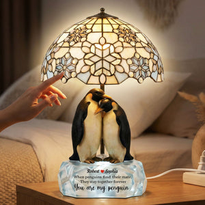 Always Us Penguin Acrylic Light Box – Personalized Gifts For Couples 05NATI100226