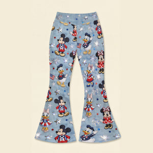Lovely Characters Flare Leggings - Gifts to Celebrate America’s 250th Anniversary 04pgti170326