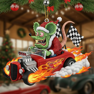 Joy Ride Hot Rod Ornament, Personalized Gifts For Hot Rod Lovers 02qhti050925