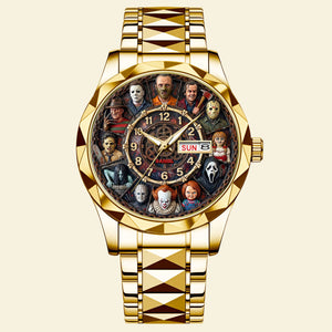 Horror Lover Men's Watch - Personalized Gifts For Horror Fans Stainless Steel Men's Watch 03HUTI240126