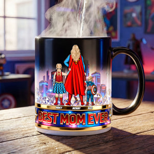 Powerful Mom And Kids Magic Ceramic Coffee Mug - Personalized Gifts For Mother's Day Magic Mug 05OHTI070426PA