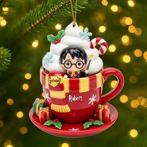 Cute Fantasy Cocoa Ornament - Personalized Gifts For Fantasy Novel Fans 01pati230825