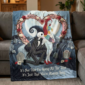 Love At Midnight Blanket, Personalized Gifts For Couple 03QHTI271225