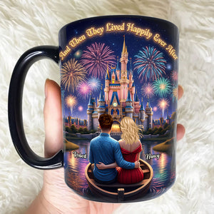 Couple Happily Ever After Coffee Mug - Personalized Gifts For Couple 05huti021225