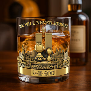 911 Honoring Whiskey Glass - Personalized Gifts For Loved Ones 03nati080825