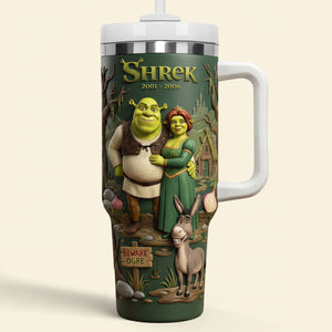 Whimsical Couple Handle Tumbler - Personalized Gifts For Couple 04NATI090226