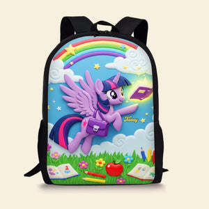 Cute Unicorn School Bag - Personalized Gifts For Kids 04pgti040825