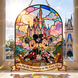 Playful Couple Suncatcher Ornament - Personalized Gifts For Couple 03toti080126