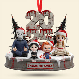 Horror Family Ornament - Personalized Gifts For Family 05ohti131025
