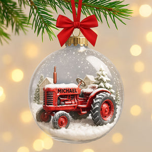 Tractor Ornament - Personalized Gifts For Farmers 05toti190825 - Ornament - GoDuckee