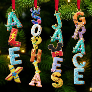Alphabet Gingerbread Ornament - Personalized Gift For Christmas Ornament 05NATI231025