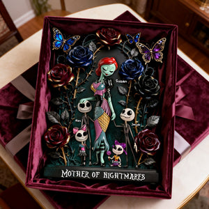 Horror Mom And Kids Acrylic Plaque - Personalized Gifts For Mother's Day Plaque 03NATI240226