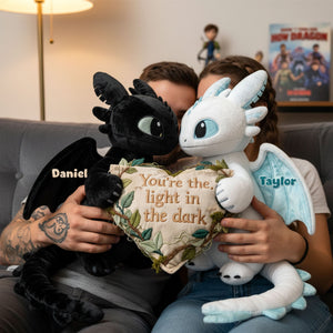 Couple Light In The Dark Pillow - Personalized Gifts For Couple 04pati151225