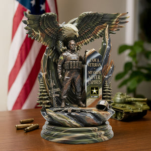 Guardian of Freedom Christmas Plaque - Personalized Military Tribute For Veteran 03tgti070725tt