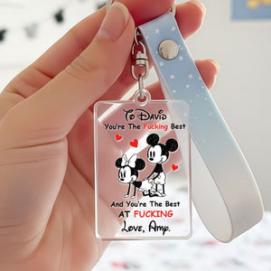 Cheeky Couple Keychain - Personalized Gifts For Couple Keychain 01PGTI261125