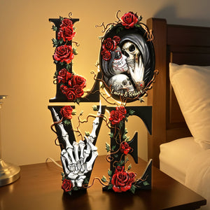 Romantic Skeleton Light Box Personalized Gifts For Couple 03HUTI091225