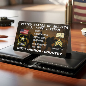 Veteran Wallet Card - Custom Military Logo Gifts For Veteran 02toti040725
