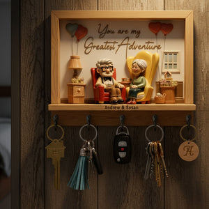 Romantic Couple Acrylic Key Hanger – Personalized Gifts For Couple 05kiti150126