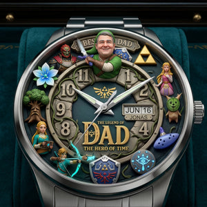 Time Master Dad Stainless Steel Men Watch, Personalized Gifts For Dad 03QHTI290426