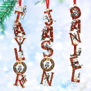 Custom Alphabet Letter Ornament Personalized Christmas Gifts 04ohti251025