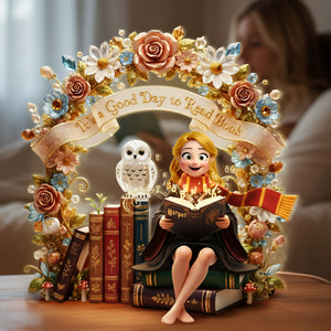 Reading Girl Light Box - Personalized Gifts For Book Lover Acrylic Light Box 05PATI041225