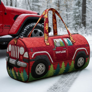 Off-road Vehicle Quilted Duffled Bag, Personalized Gifts For Off-road Lovers 02qhti190925