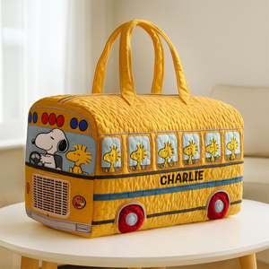 School Bus Quilted Duffle Bag - Personalized Gifts For Kids 04nati080925