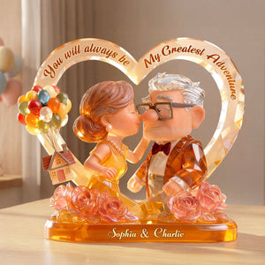 Lovely Old Couple Acrylic Plaque - Personalized Gifts For Couple 04toti080126