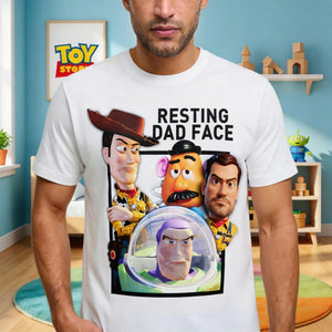 Fun Custom Photo Resting Dad Face Shirt, Personalized Gifts For Dad 01qhti180426