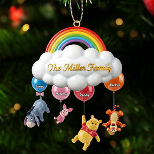 Floating Family Rainbow Ornament - Personalized Gift For Family 02NATI221125