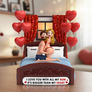 Cheeky Couple Acrylic Plaque - Personalized Gifts For Couple Plaque 04KITI271125-Homacus