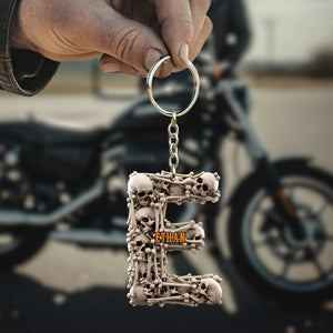 Skull Keychain - Personalized Gifts For Skull Lovers 02huti240725