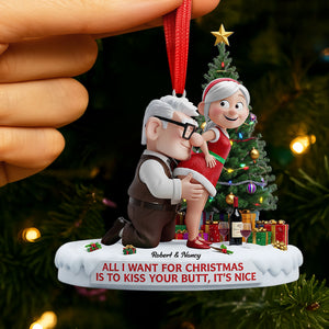 Old Naughty Couple Ornament - Personalized Gifts For Couple 03ohti100925