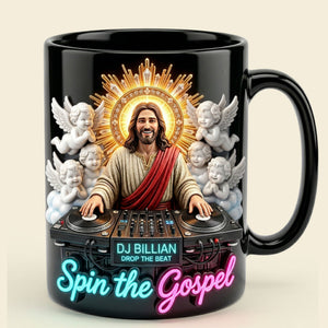 Spin the Gospel Coffee Mug - Personalized Gifts For Music Lovers 01pati060426